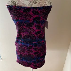 Lularoe Purple floral Cassie Skirt Nwt medium